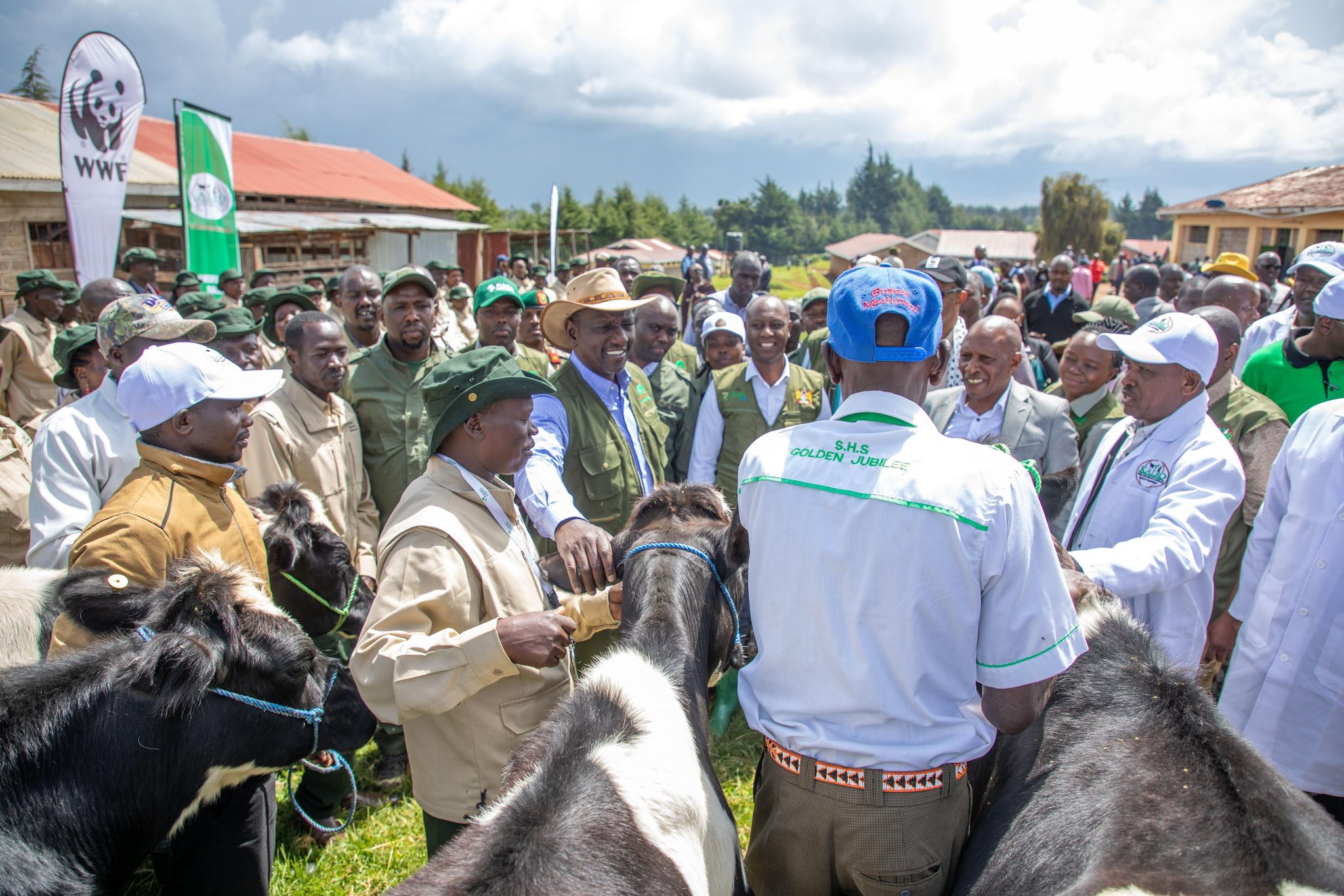 Community members in livestock training at Kaptagat event